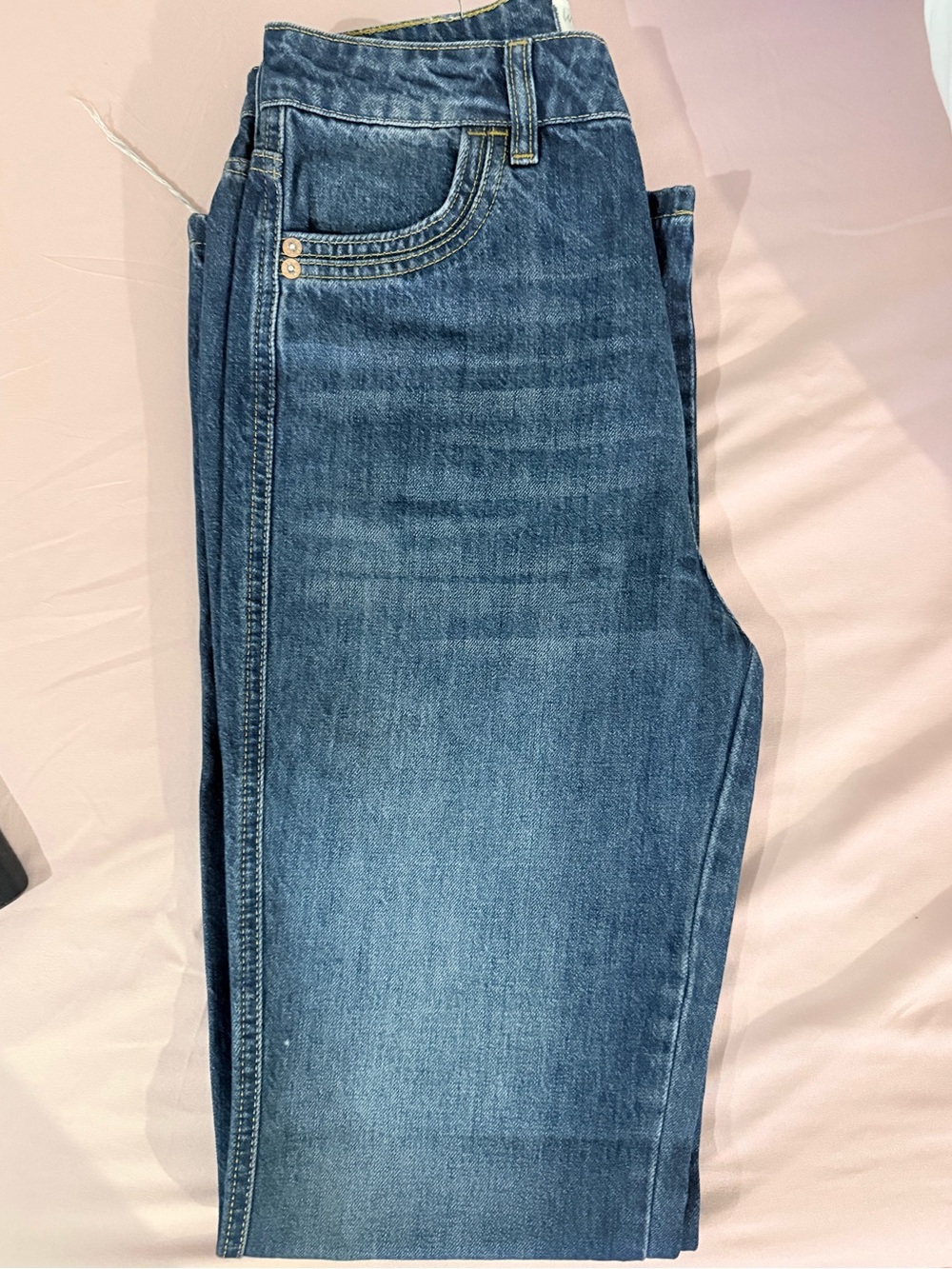 Free People We The Free High Rise Straight Leg Distressed Hem Jeans NWOT